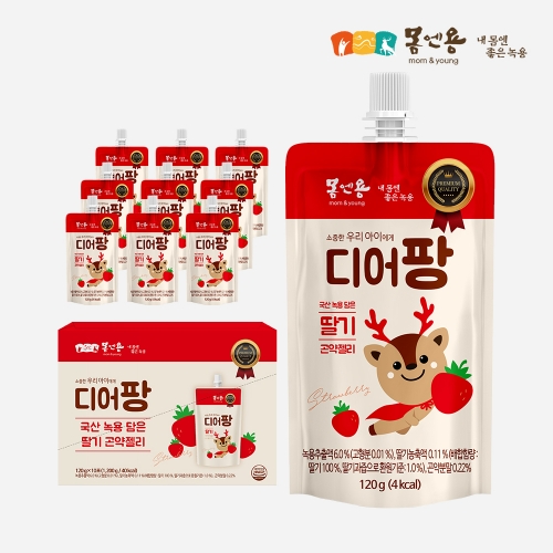 [몸엔용] 디어팡 녹용곤약젤리 120ml x 10ea
