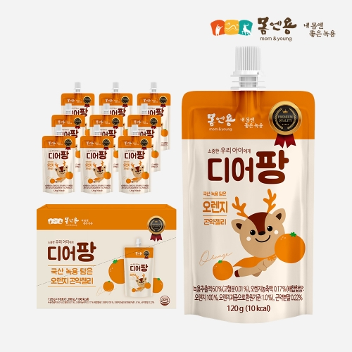 [몸엔용] 디어팡 녹용곤약젤리 120ml x 10ea