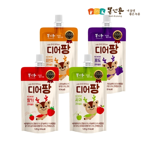 [몸엔용] 디어팡 녹용곤약젤리 120ml x 10ea